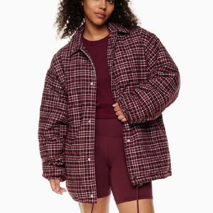 Aritzia | Tna | Coaches | Jacket | Plaid